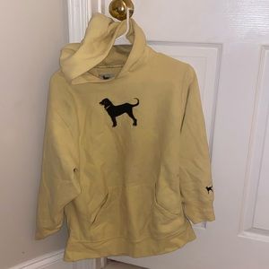 Really cute and flattering THICK black dog hoodie!!